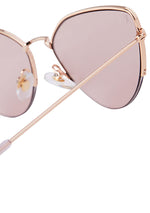Fairfax Sunglasses in Shiny Gold/Rose Pink Tint