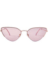 Fairfax Sunglasses in Shiny Gold/Rose Pink Tint