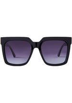 Topanga Sunglasses in Black/Grey Gradient
