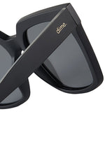 Topanga Sunglasses in Black/Silver Mirror