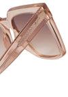 Topanga Sunglasses in Translucent Light Brown/ Light Brown Gradient Flash