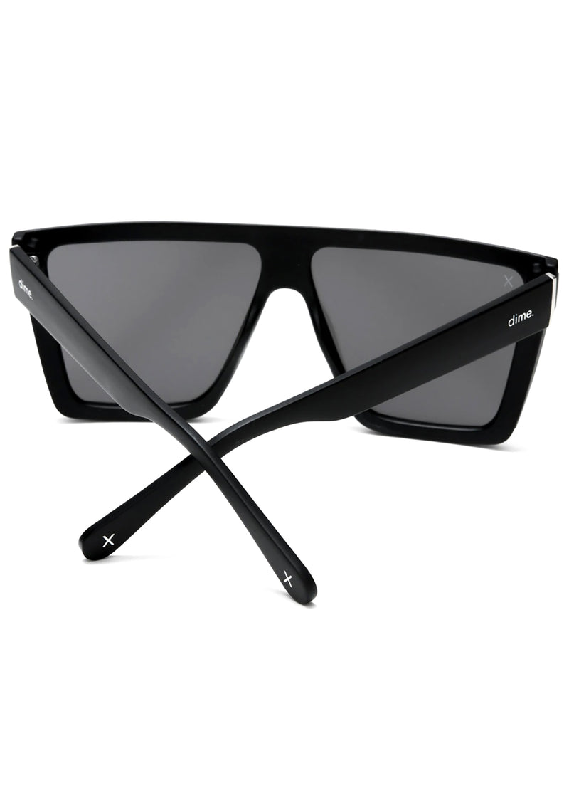 Unlocked Sunglasses in Matte Black/Grey Mirror