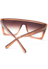 Unlocked Sunglasses in Taupe Crystal/Brown Gradient