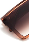 Unlocked Sunglasses in Taupe Crystal/Brown Gradient