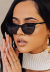 X Becky G The G Sunglasses in Black/Grey