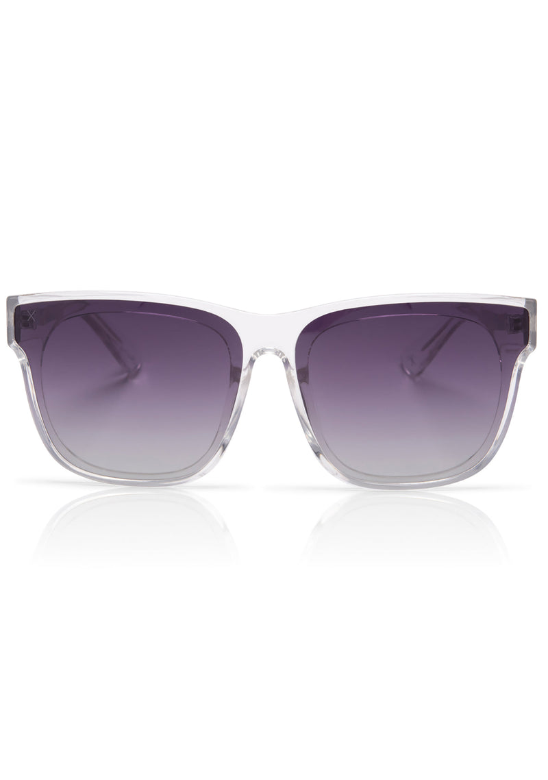 X Sssniperwolf 001 Sunglasses in Clear/Grey Gradient