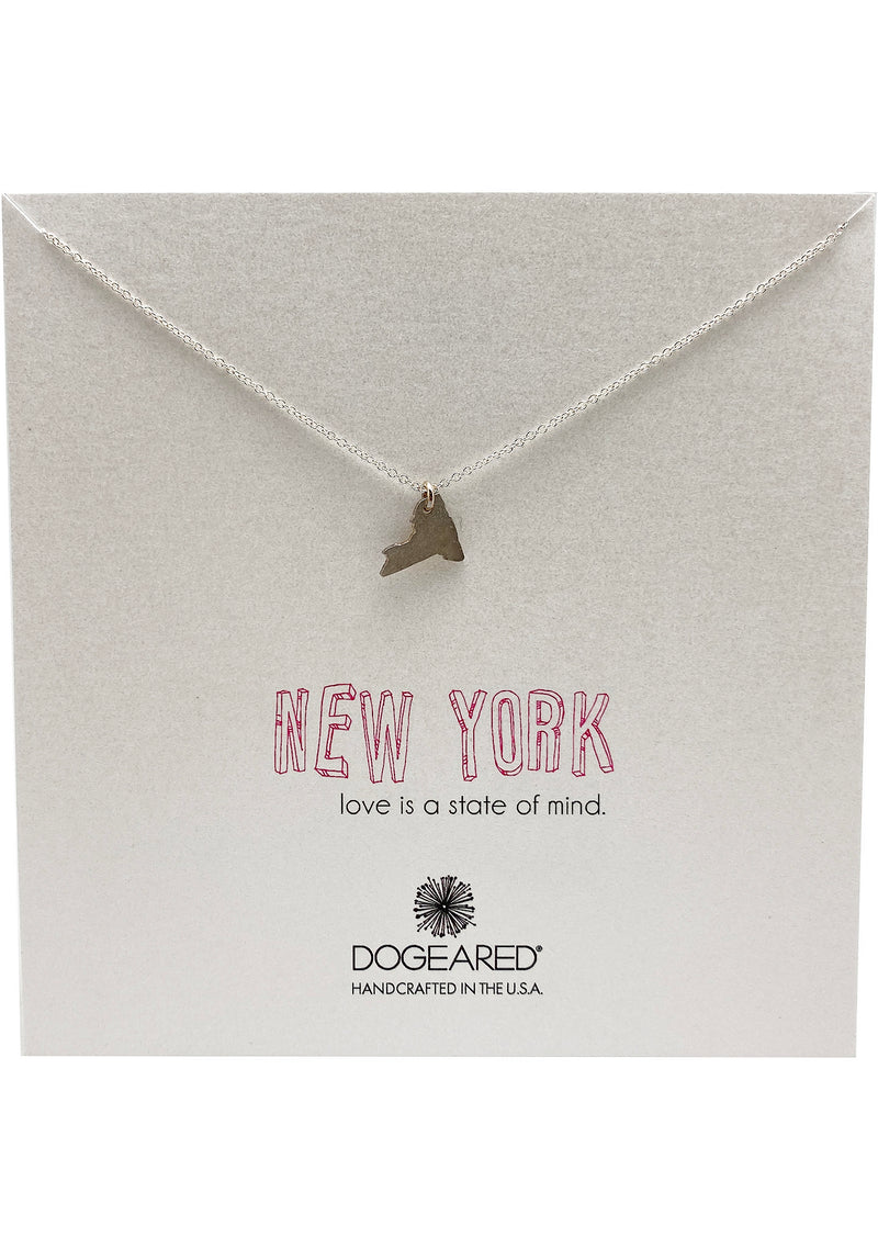 Love is a State of Mind New York Necklace in Silver