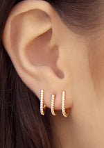 Sparkle Triple Illusion Ear Wrap Earrings