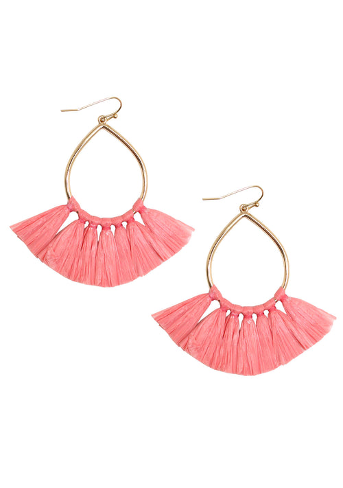 Erimish Paradise Cha Cha Earring in Coral
