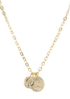 The Adventurer Double Coin Necklace in Gold