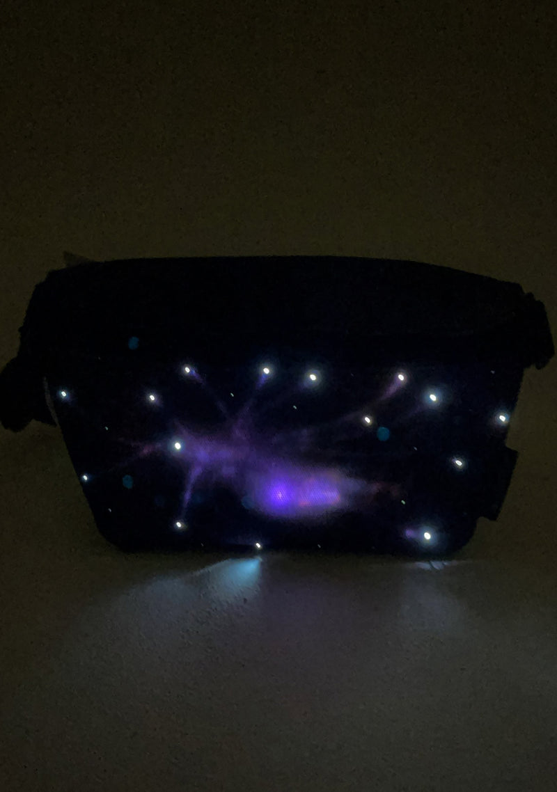 Ultra Slim Planet Nebula LED Light Up Fanny Pack