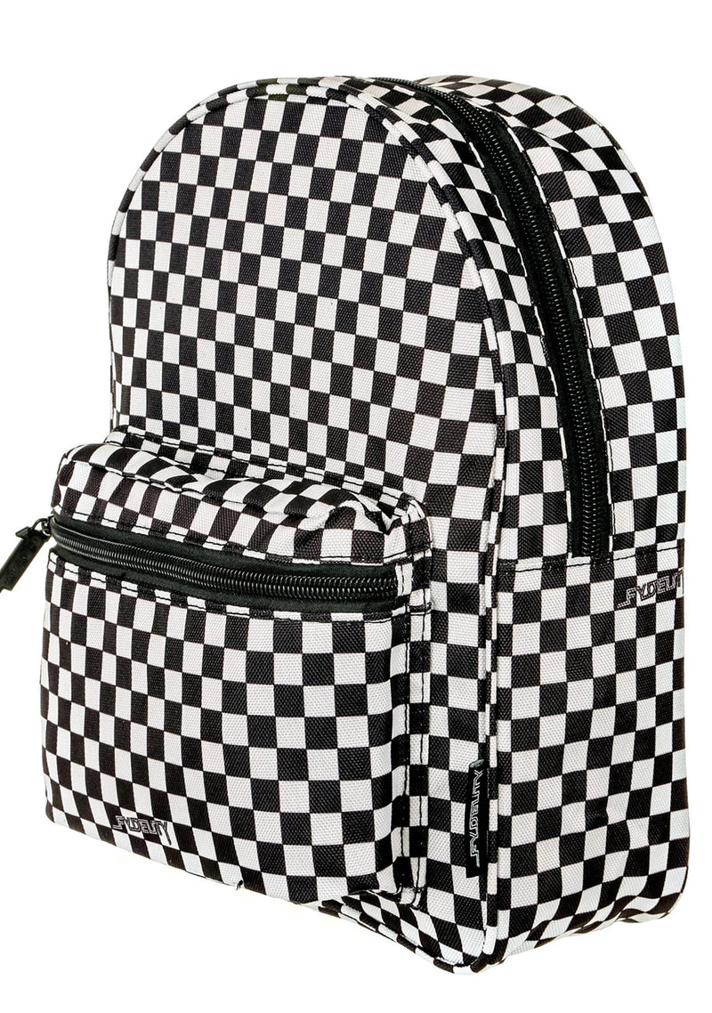 black and white non-leather backpack AUUXVA Day Of The Dead Skull Pattern Adults School Bag Casual College Bag Travel Zipper Bookbag Hiking Shoulder Daypack for Women Men To Backpack in White Black&White (Minimalist Backpack) BDifferent