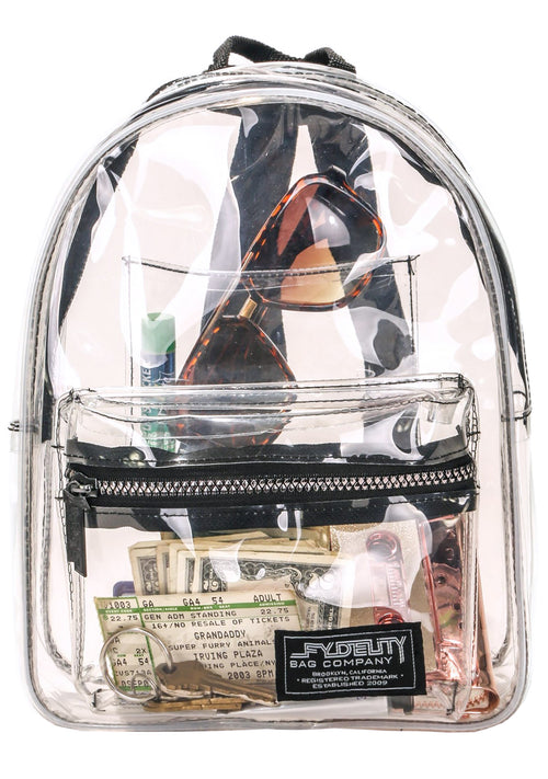 Clear Bag Policy Mini Backpack