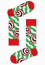 Psychedelic Candy Cane Socks Gift Box Set