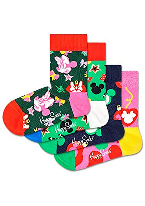 X Disney Kids Christmas Socks 4PK Gift Box Set