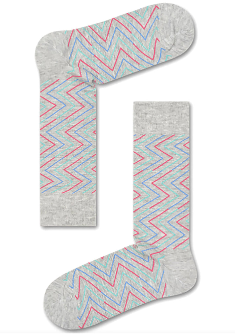 Happy Socks Ziggy Socks in Pink/Blue