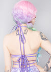 Fairy Tale Sequin Net Wrap Top