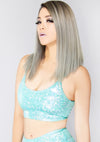 Mint Glass Cropped Tank Top