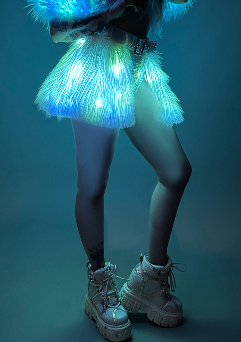Mystic Glow Light Up Belted Skirt