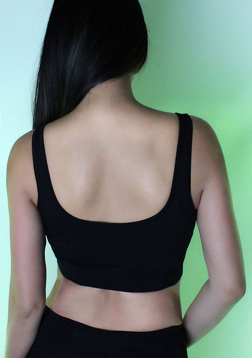 Just A Little Bit Bra Top in Black