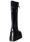 LASR Nightshade Hi Platform Boots in Black