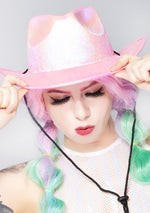 Space Cowgirl Opalescence Festival Hat