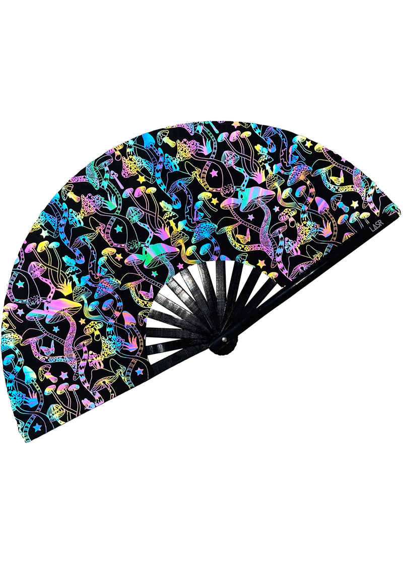 Trippy Mushroom Reflective Fan