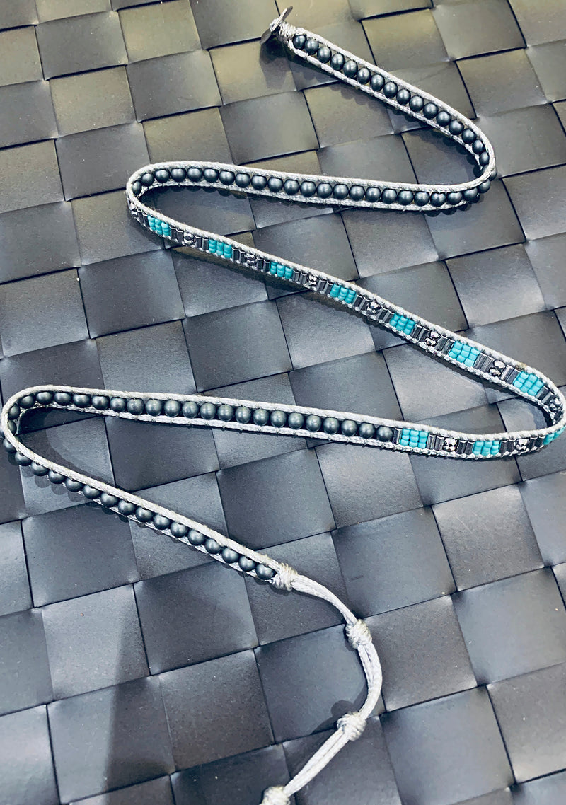 X Katie Soleil Northern Lights Triple Wrap Beaded Bracelet