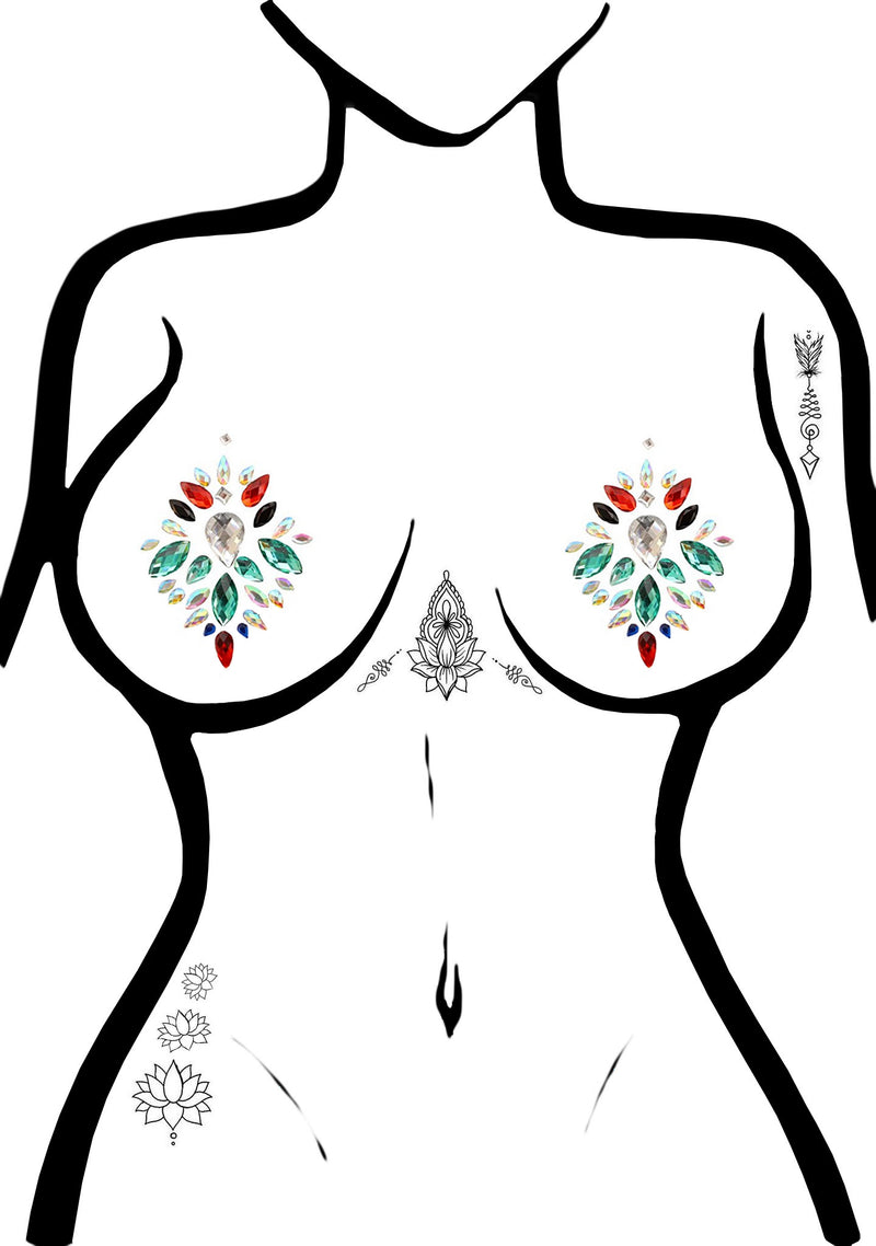 Vega Jeweled Nipple Pasties