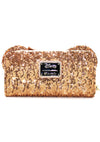 Loungefly X Disney LASR Exclusive Yellow Gold Sequin Minnie Ears Zip Around Wallet