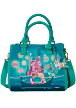 Disney Tangled Rapunzel Castle Glow Satchel Crossbody Bag