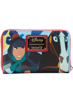 Disney Mulan Princess Scene Zip Around Wallet