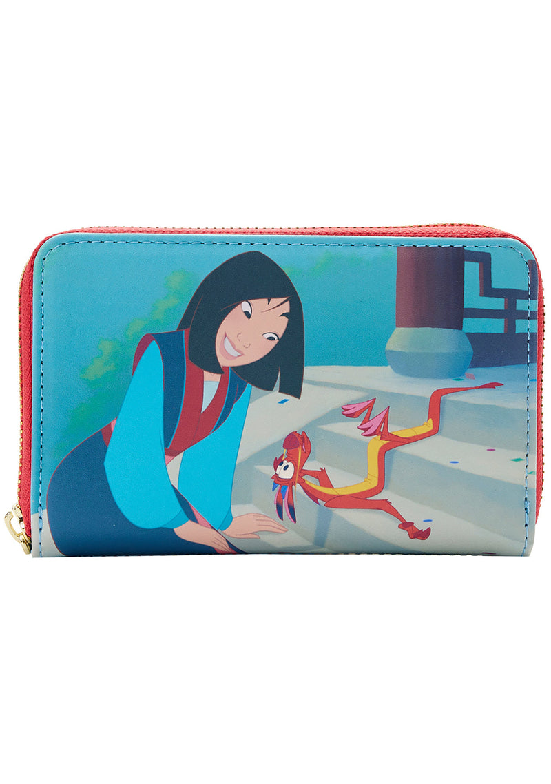 Disney Mulan Princess Scene Zip Around Wallet