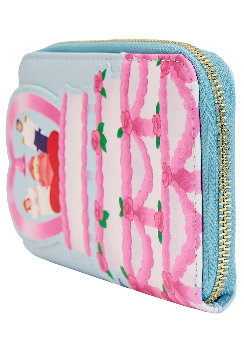 Disney Little Mermaid Wedding Cake Zip Around Wallet