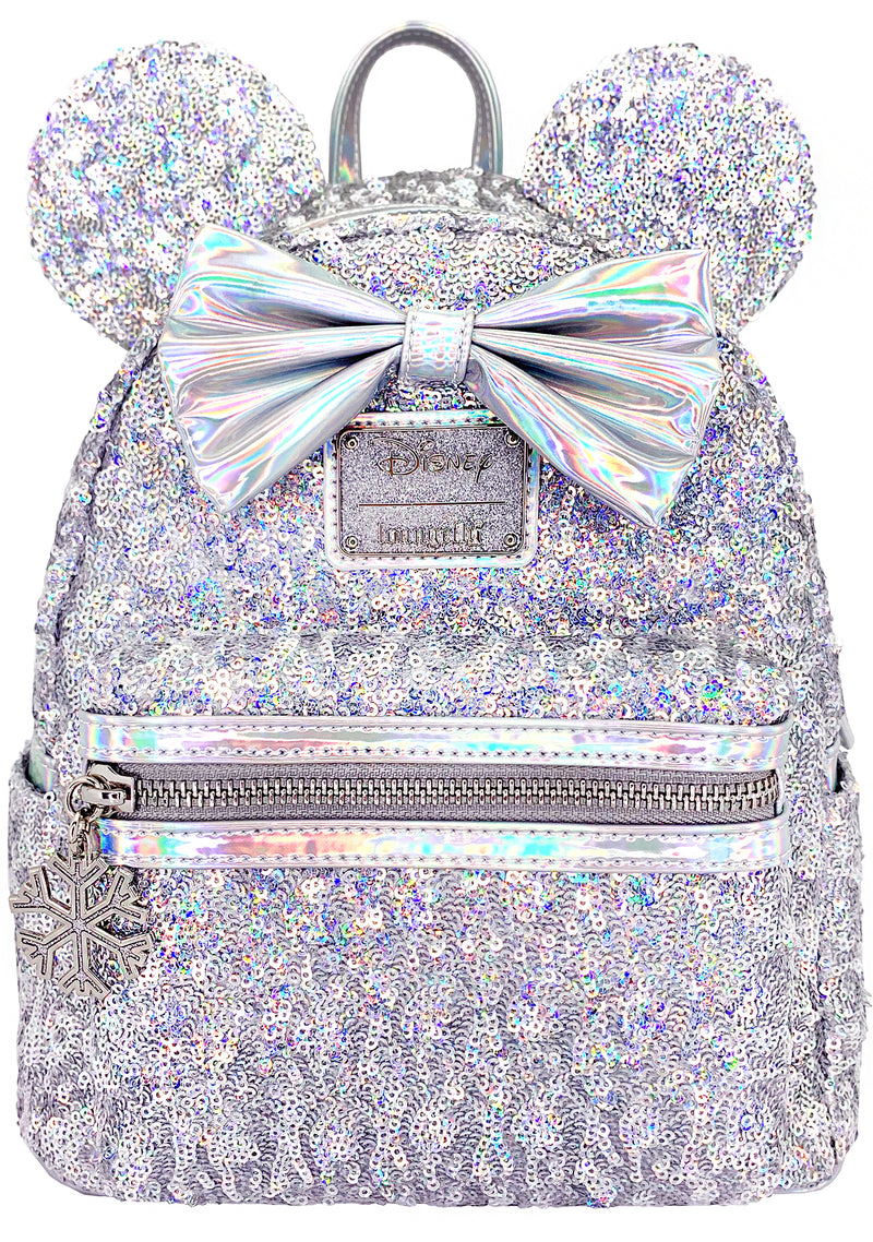 X LASR Exclusive Disney Holographic Sequin Minnie Mini Backpack