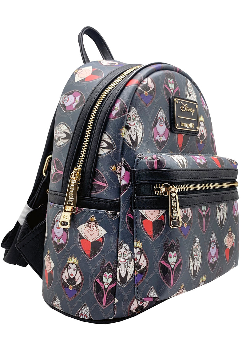 X LASR Exclusives Disney Villains Stained Glass Mini Backpack