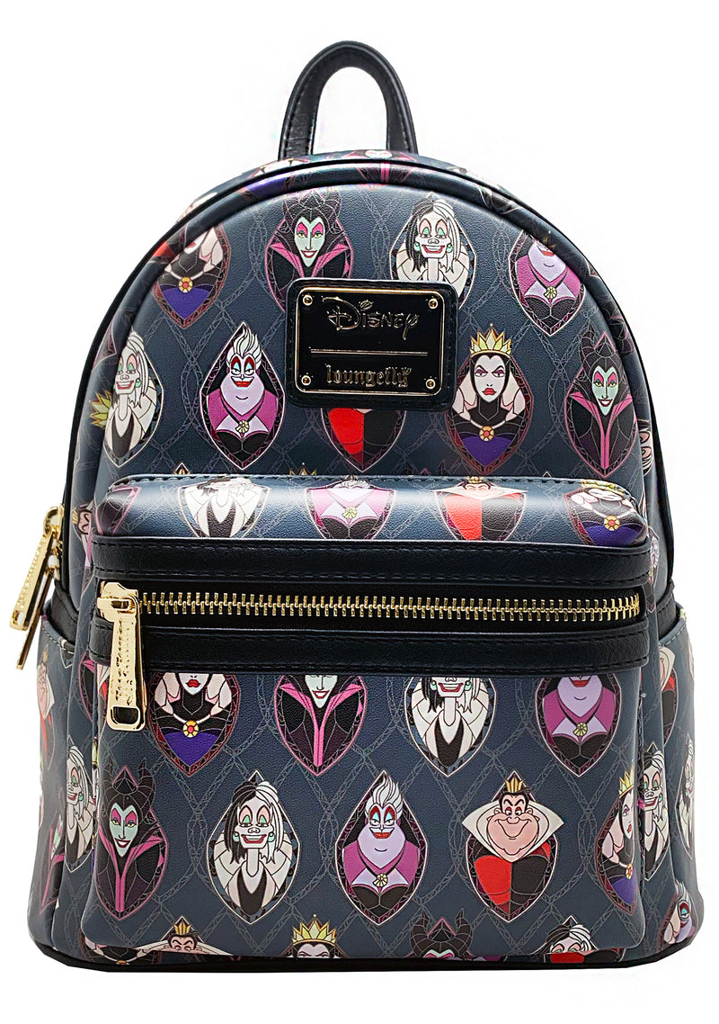 X LASR Exclusives Disney Villains Stained Glass Mini Backpack