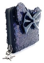 Exclusive Disney Celestial Dreams Black Holographic Sequin Minnie Zip Wallet