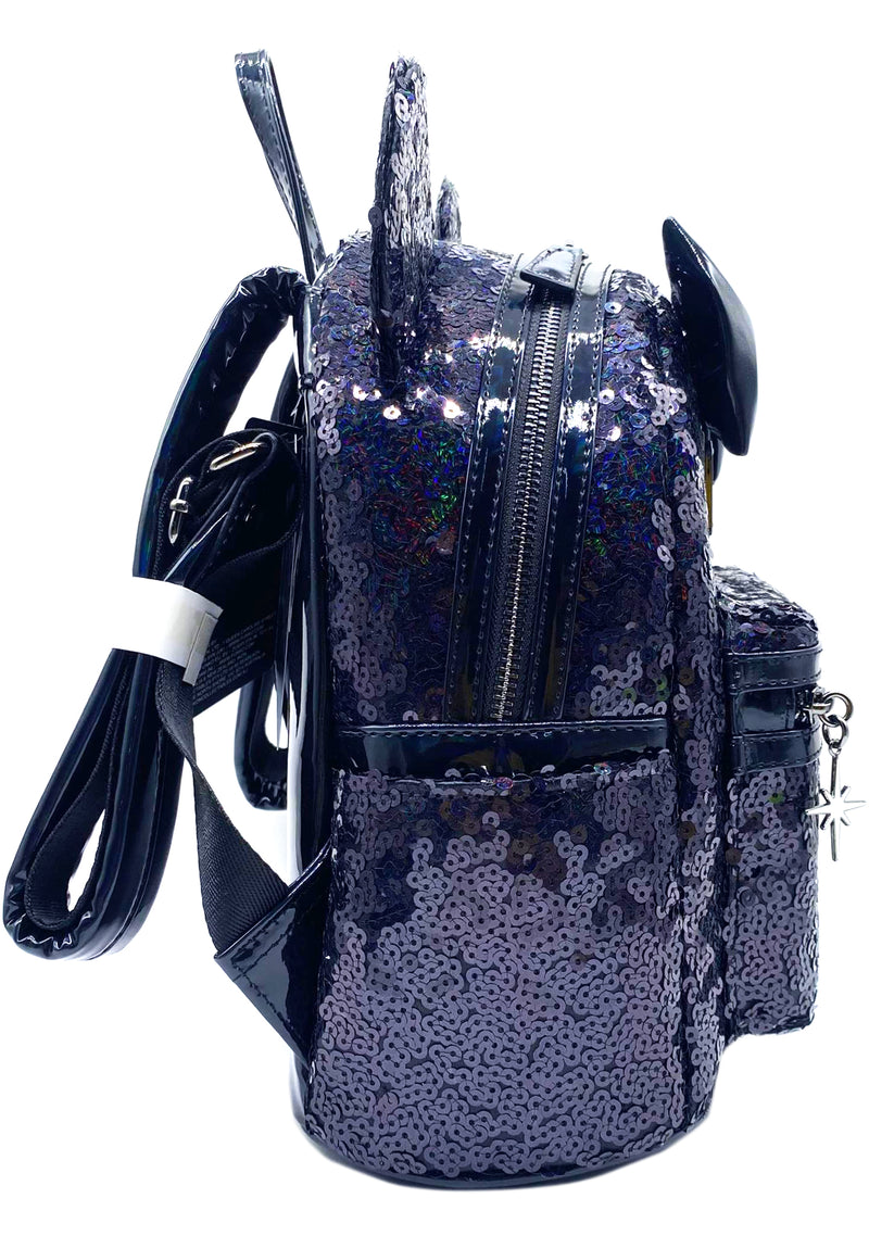 Loungefly Aurora Pink Sequins Mini Backpack & Wallet 2022 SDCC Exclusive IN  HAND