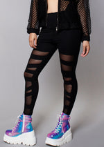 Meshed Up Cut-Out Leggings