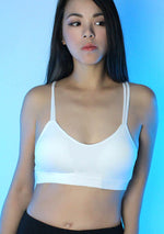 On The Fence Bra Top in White