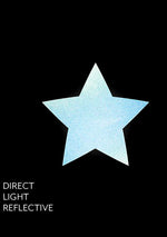 Pastease Reflective Star Nipple Pasties in Blue