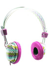 Purple Navajo Stereo Headphones