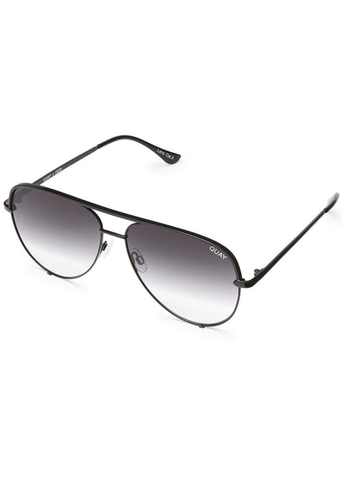 Quay Australia X Desi Perkins High Key Mini Sunglasses in Black Fade