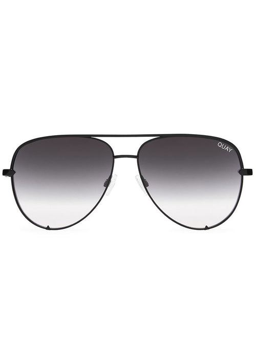 Quay Australia X Desi Perkins High Key Mini Sunglasses in Black Fade
