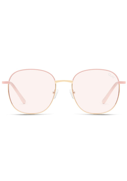 Jezabell Blue Light Glasses in Pink Gold