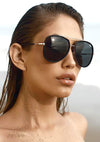 Quay Australia Needing Fame Sunglasses in Black