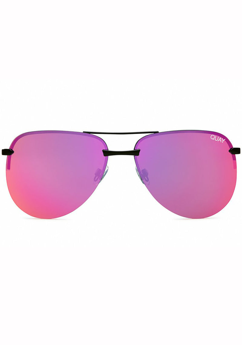 Quay Australia The Playa Sunglasses in Black/Pink