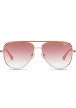Quay Australia X Desi Perkins High Key Sunglasses in Rose/Copper Fade