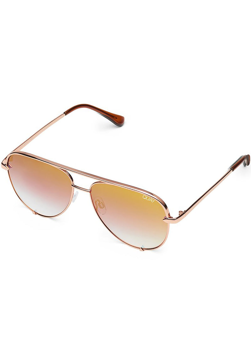 High Key Mini Sunglasses in Rose/Copper Fade